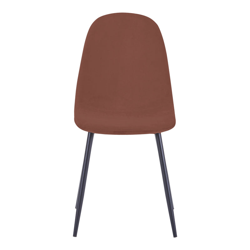Scaun Bella, Catifea, picioare metalice negre, Diverse culori, 44x55x85 cm - Rosu | SKU: 499-000021 | Scaun Bella, Catifea, picioare metalice negre, 44x55x85 cm, varianta Rosu, produs pentru amenajarea locuinței, disponibil online în România la CasaMob