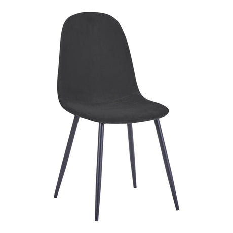Scaun Bella, Catifea, picioare metalice negre, Diverse culori, 44x55x85 cm