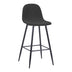 Antracit | SKU: 499-000028 | Scaun de bar Bella, Stofă, picioare metalice negre, 42x49x98 cm, varianta Antracit, produs pentru amenajarea locuinței, disponibil online în România la CasaMob