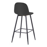 Scaun de bar Bella, Stofă, picioare metalice negre, Diverse culori, 42x49x98 cm - Antracit | SKU: 499-000028 | Scaun de bar Bella, Stofă, picioare metalice negre, 42x49x98 cm, varianta Antracit, produs pentru amenajarea locuinței, disponibil online în România la CasaMob