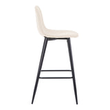 Scaun de bar Bella, Stofă, picioare metalice negre, Diverse culori, 42x49x98 cm - Crem | SKU: 499-000029 | Scaun de bar Bella, Stofă, picioare metalice negre, 42x49x98 cm, varianta Crem, produs pentru amenajarea locuinței, disponibil online în România la CasaMob