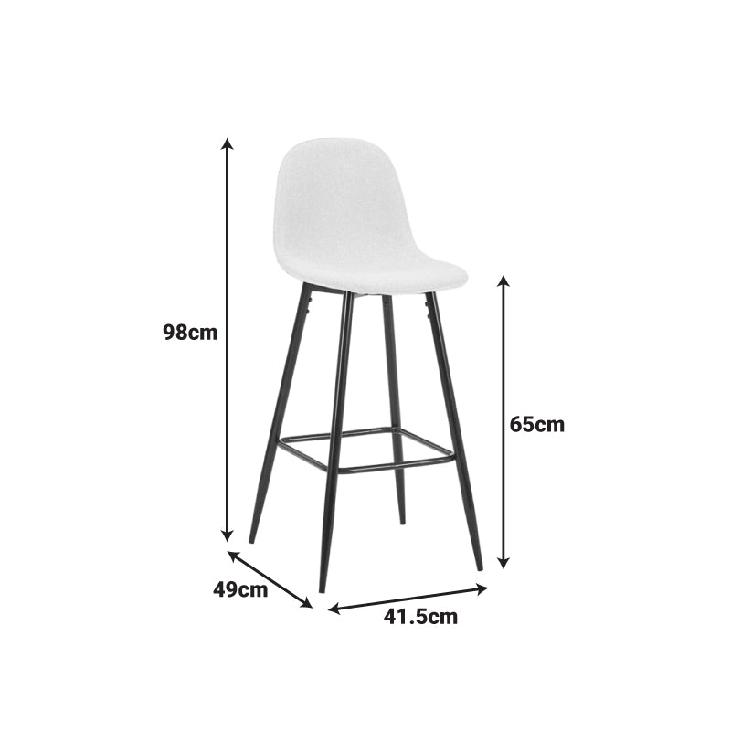 Verde oliv | SKU: 499-000030 | Scaun de bar Bella, stofă, picioare metalice negre, 42x49x98 cm, varianta Verde oliv, produs pentru amenajarea locuinței, disponibil online în România la CasaMob