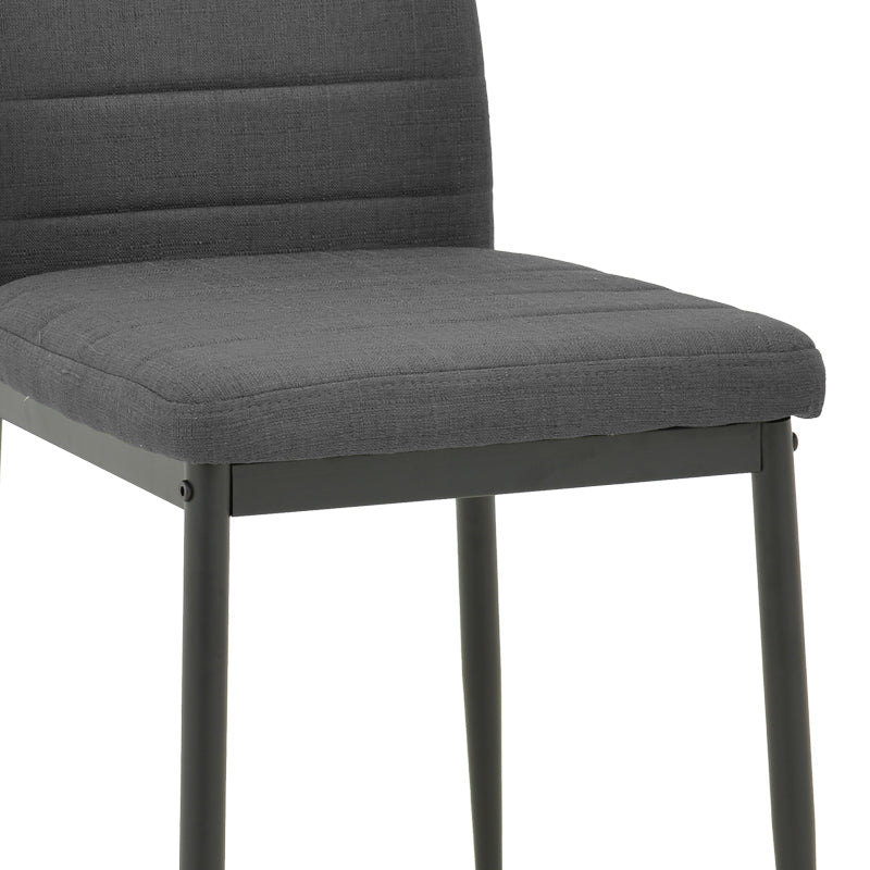 Antracit | SKU: 499-000047 | Scaun Parker, stofă și metal, 41x48x96 cm, varianta Antracit, produs pentru amenajarea locuinței, disponibil online în România la CasaMob
