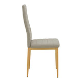 Scaun Parker, stofă și metal, Diverse culori, 41x48x96 cm - Bej-Natural | SKU: 499-000048 | Scaun Parker, stofă și metal, 41x48x96 cm, varianta Bej-Natural, produs pentru amenajarea locuinței, disponibil online în România la CasaMob