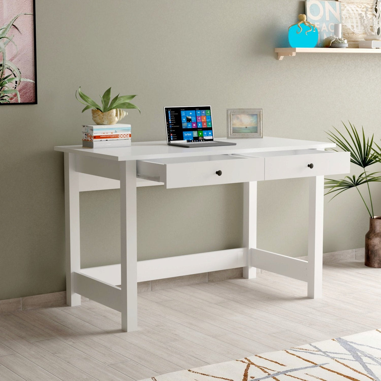 Birou Paris, Diverse culori, Diverse dimensiuni - Alb - 120x60x77 cm | SKU: 505CRL1101 | Birou Paris, varianta Alb - 120x60x77 cm, produs pentru amenajarea locuinței, disponibil online în România la CasaMob