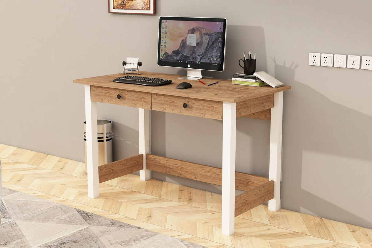 Birou Paris, Diverse culori, Diverse dimensiuni - Pin atlantic - Alb - 120x60x77 cm | SKU: 505CRL1112 | Birou Paris, varianta Pin atlantic - Alb - 120x60x77 cm, produs pentru amenajarea locuinței, disponibil online în România la CasaMob