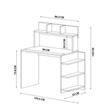 Birou Beta, Alb, 105x55x120 cm