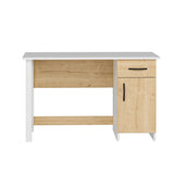 Birou Natural - White, Saview, Alb - Stejar, 120x60x71 cm