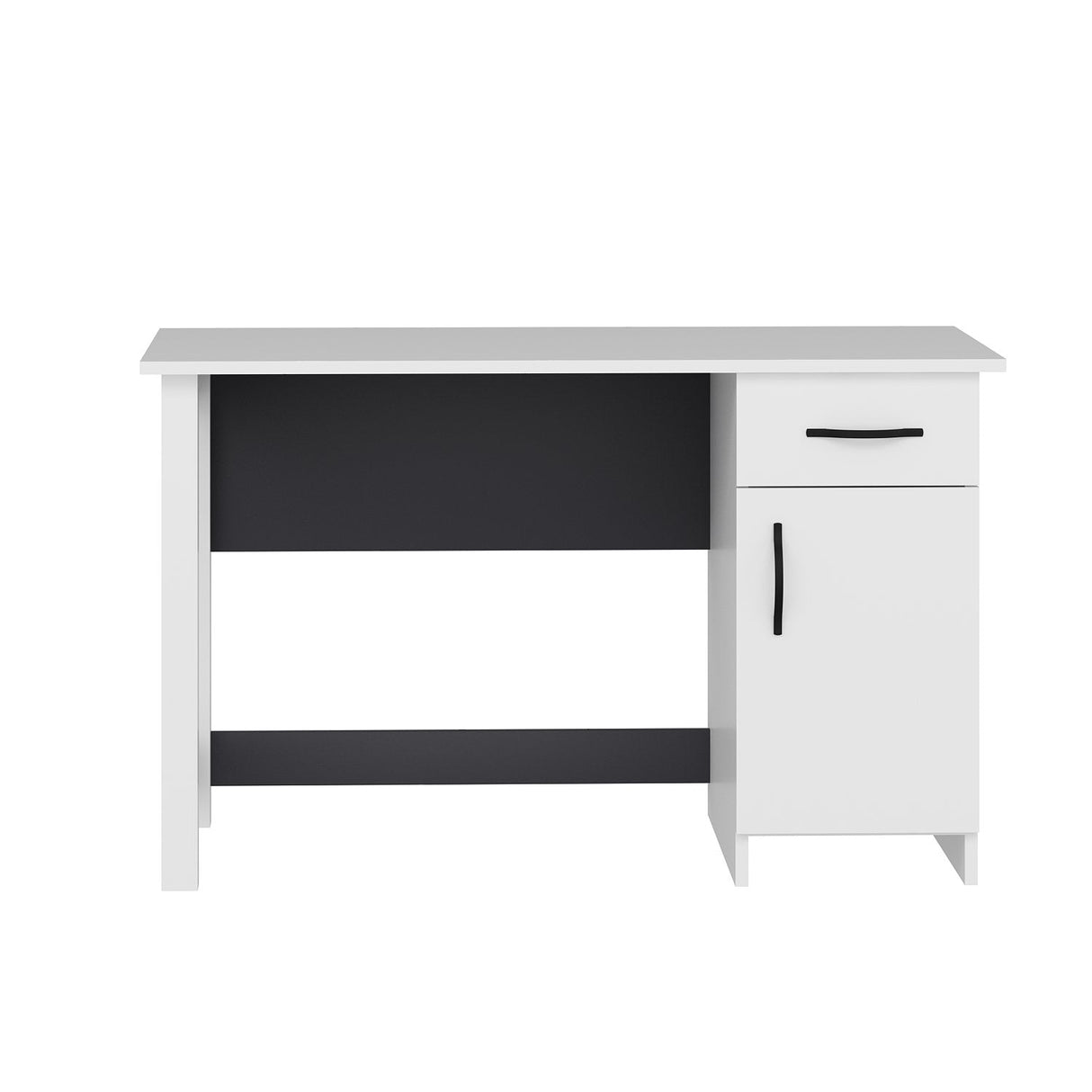 Birou natur, Diverse culori, 120x60x71 cm - Alb - Antracit | SKU: 505CRL1108 | Birou natur, 120x60x71 cm, varianta Alb - Antracit, produs pentru amenajarea locuinței, disponibil online în România la CasaMob