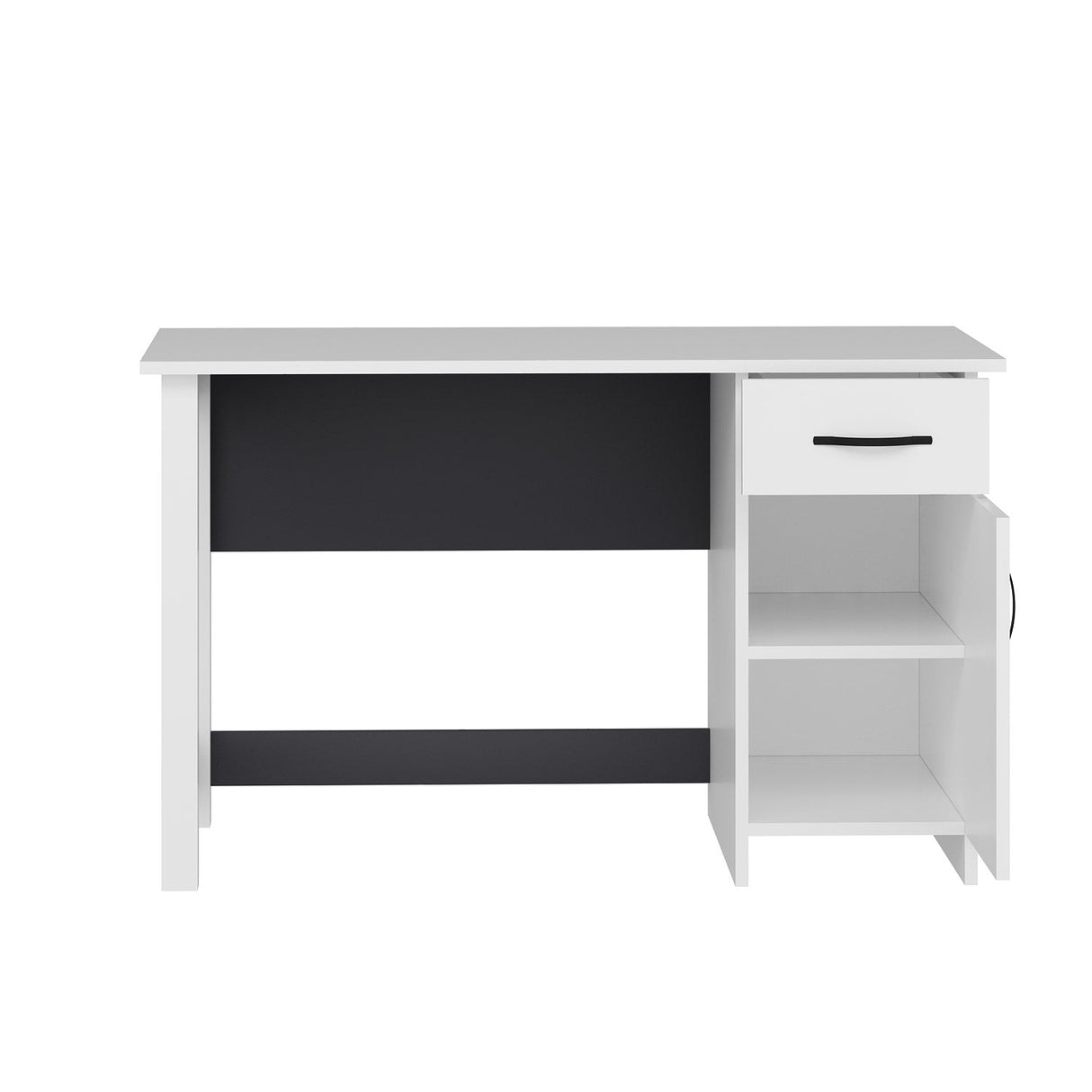 Birou natur, Diverse culori, 120x60x71 cm - Alb - Antracit | SKU: 505CRL1108 | Birou natur, 120x60x71 cm, varianta Alb - Antracit, produs pentru amenajarea locuinței, disponibil online în România la CasaMob
