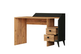 Birou Star, Diverse culori, 120x55x82 cm - Pin atlantic - Negru | SKU: 505CRL1109 | Birou Star, 120x55x82 cm, varianta Pin atlantic - Negru, produs pentru amenajarea locuinței, disponibil online în România la CasaMob