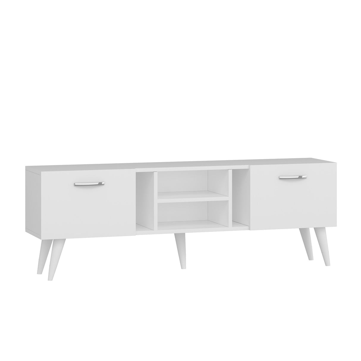 Comodă TV Rudy, Diverse culori, 180x30x42 cm - Alb | SKU: 505CRL1707 | Comodă TV Rudy, 180x30x42 cm, varianta Alb, produs pentru amenajarea locuinței, disponibil online în România la CasaMob