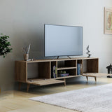Comodă TV Rudy, Diverse culori, 180x30x42 cm - Nuc | SKU: 505CRL1708 | Comodă TV Rudy, 180x30x42 cm, varianta Nuc, produs pentru amenajarea locuinței, disponibil online în România la CasaMob
