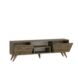 Comodă TV Irma, Diverse culori, 150x30x42 cm - Nuc | SKU: 505CRL1711 | Comodă TV Irma, 150x30x42 cm, varianta Nuc, produs pentru amenajarea locuinței, disponibil online în România la CasaMob