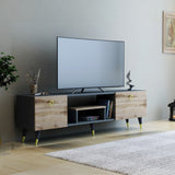 Comodă TV Irma - Ciragan, Anthracite, Nuc - Antracit, 150x30x42 cm
