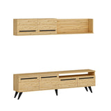 Comodă TV Mono, Diverse culori, 180x30x46 cm - Pin atlantic | SKU: 505CRL1719 | Comodă TV Mono, 180x30x46 cm, varianta Pin atlantic, produs pentru amenajarea locuinței, disponibil online în România la CasaMob
