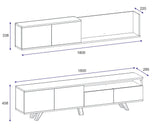 Comodă TV Mono, Diverse culori, 180x30x46 cm - Pin atlantic | SKU: 505CRL1719 | Comodă TV Mono, 180x30x46 cm, varianta Pin atlantic, produs pentru amenajarea locuinței, disponibil online în România la CasaMob