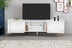 Alb - Auriu | SKU: 505CRL1721 | Comodă TV Rudy v2, 180x35x55 cm, varianta Alb - Auriu, produs pentru amenajarea locuinței, disponibil online în România la CasaMob