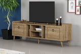 Comodă TV Rudy v2, Diverse culori, 180x35x55 cm - Nuc | SKU: 505CRL1722 | Comodă TV Rudy v2, 180x35x55 cm, varianta Nuc, produs pentru amenajarea locuinței, disponibil online în România la CasaMob
