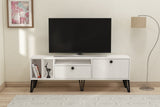 Comodă TV Aris, Diverse culori, 150x35x53 cm - Alb | SKU: 505CRL1728 | Comodă TV Aris, 150x35x53 cm, varianta Alb, produs pentru amenajarea locuinței, disponibil online în România la CasaMob