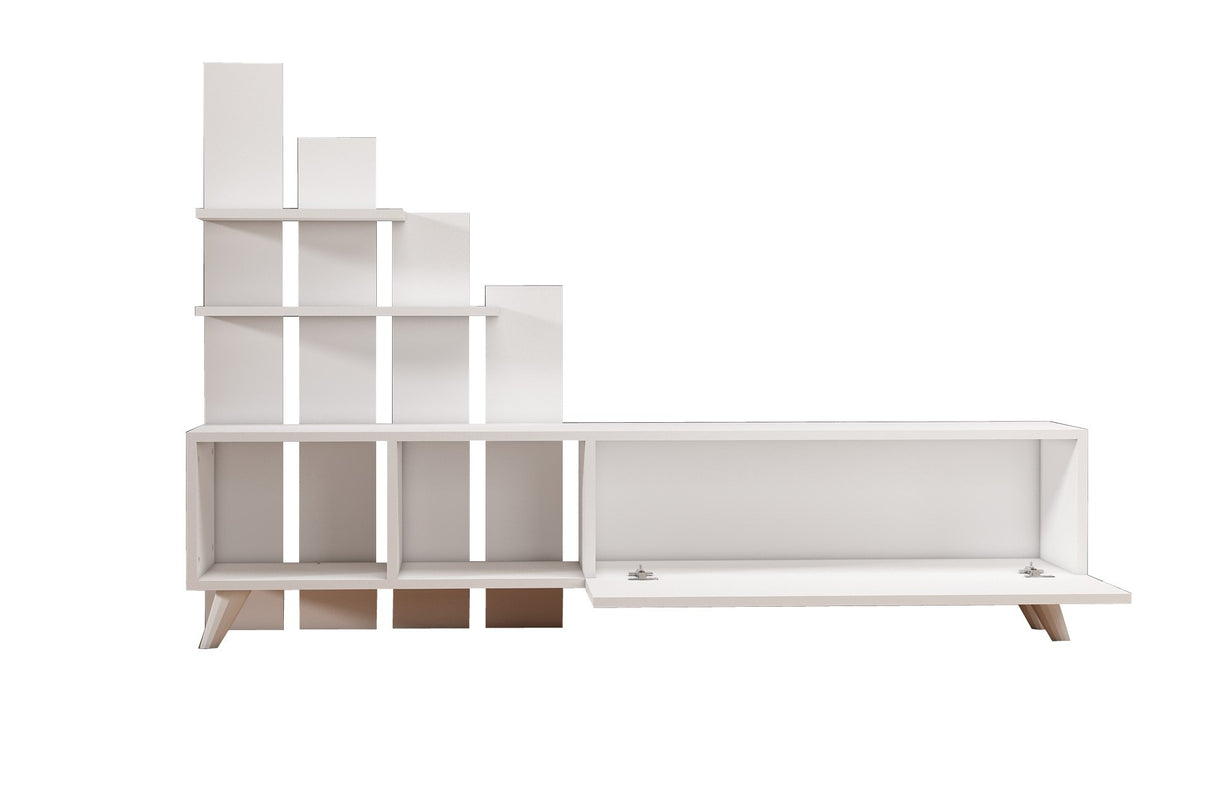 Comodă TV Vale, Diverse culori, 160x33x115 cm - Alb | SKU: 505CRL1909 | Comodă TV Vale, 160x33x115 cm, varianta Alb, produs pentru amenajarea locuinței, disponibil online în România la CasaMob