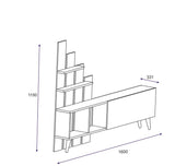 Comodă TV Vale, Diverse culori, 160x33x115 cm - Pin atlantic | SKU: 505CRL1911 | Comodă TV Vale, 160x33x115 cm, varianta Pin atlantic, produs pentru amenajarea locuinței, disponibil online în România la CasaMob