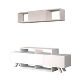 Comodă TV Alwin Unit, Diverse culori, 150x32x49 cm - Alb | SKU: 505CRL1920 | Comodă TV Alwin Unit, 150x32x49 cm, varianta Alb, produs pentru amenajarea locuinței, disponibil online în România la CasaMob