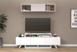 Comodă TV Alwin Unit, Diverse culori, 150x32x49 cm - Alb | SKU: 505CRL1920 | Comodă TV Alwin Unit, 150x32x49 cm, varianta Alb, produs pentru amenajarea locuinței, disponibil online în România la CasaMob
