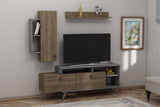 Comodă TV Clara, Diverse culori, 175x35x59 cm - Nuc - Antracit | SKU: 505CRL1923 | Comodă TV Clara, 175x35x59 cm, varianta Nuc - Antracit, produs pentru amenajarea locuinței, disponibil online în România la CasaMob
