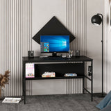 Birou Greta Matte 7041, Negru, 120x60x74 cm