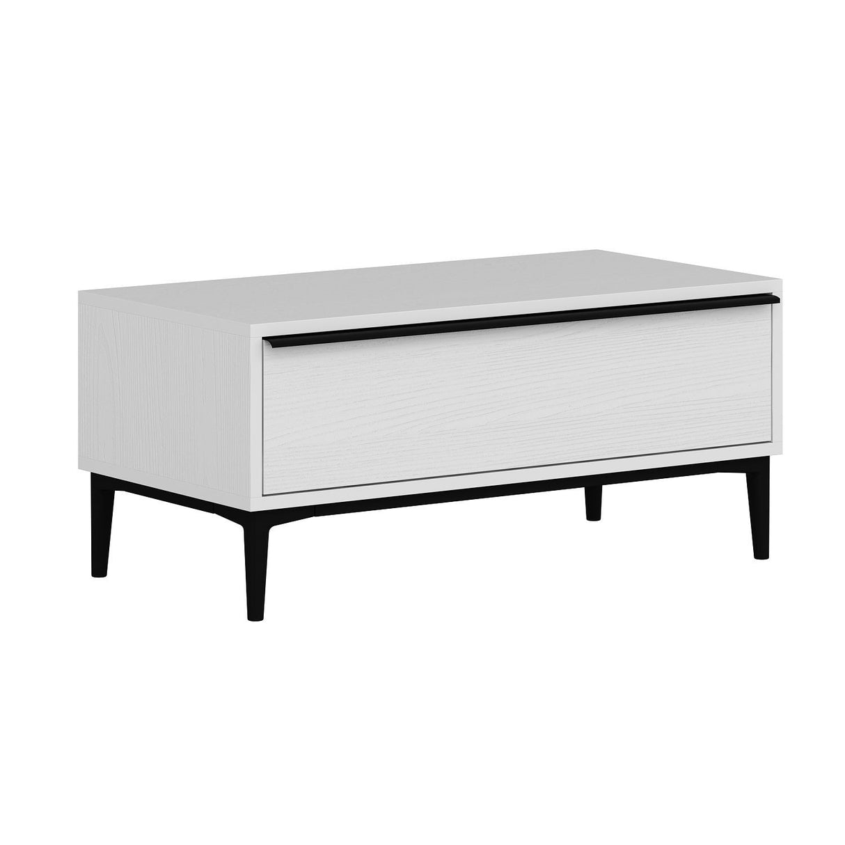 Măsuță de cafea Elevate, Alb, 90x45x40 cm