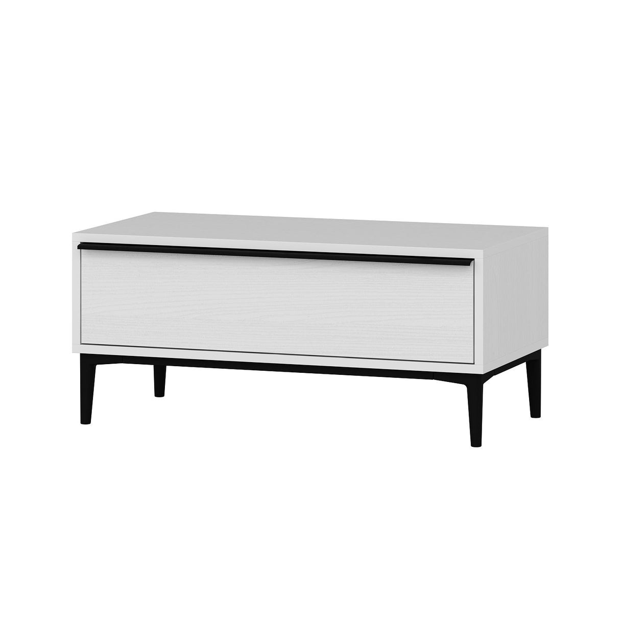 Măsuță de cafea Elevate, Alb, 90x45x40 cm
