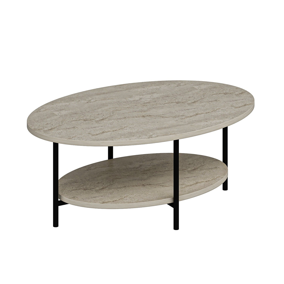 Măsuță de cafea Elis, Travertin, 90x60x36 cm, SKU 506MNR3455, imagine 4