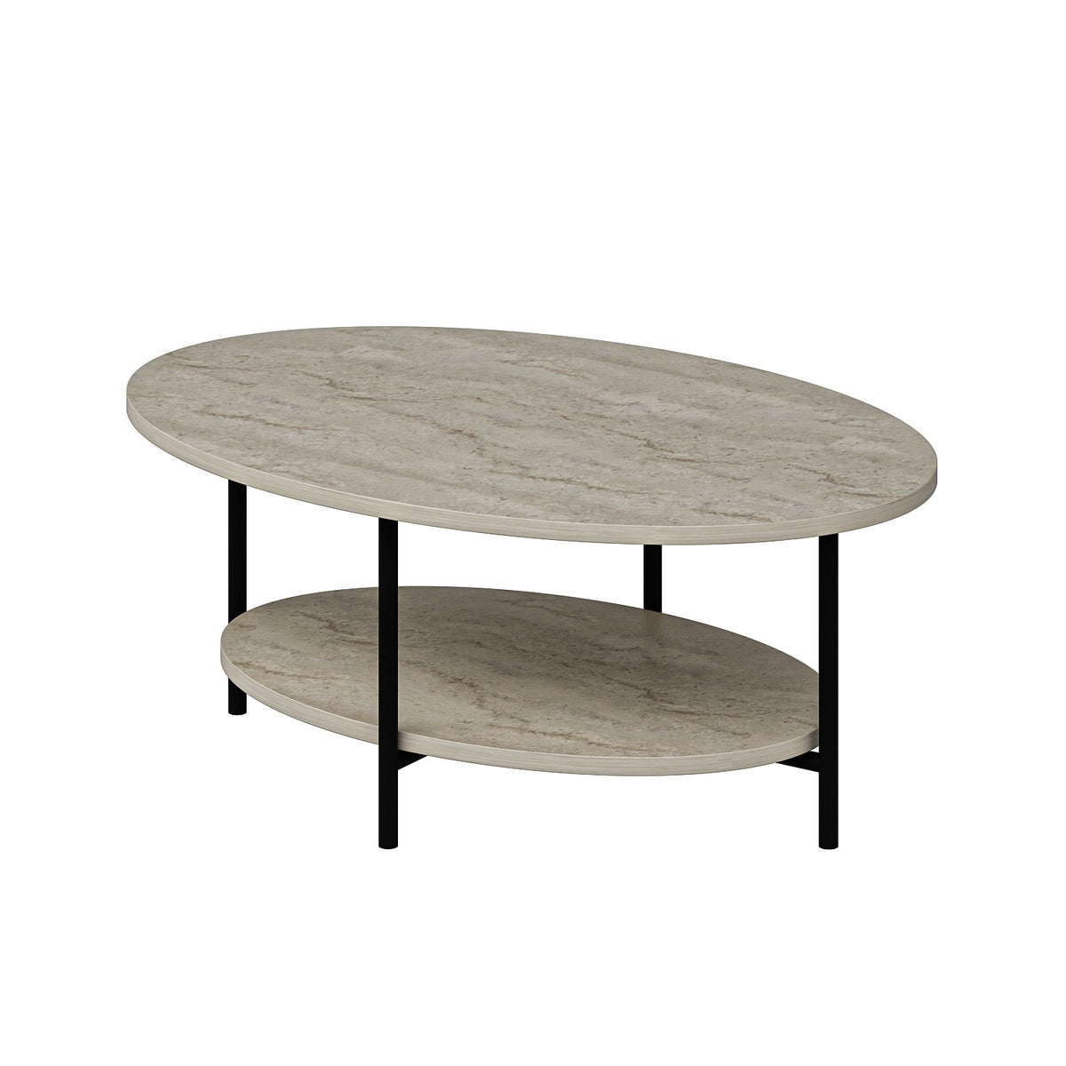 Măsuță de cafea Elis, Travertin, 90x60x36 cm, SKU 506MNR3455, imagine 6