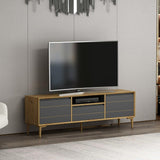 Comodă TV Lerry, Diverse culori, 150x35x50 cm - Antracit | SKU: 506MNR1108 | Comodă TV Lerry, 150x35x50 cm, varianta Antracit, produs pentru amenajarea locuinței, disponibil online în România la CasaMob
