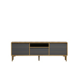 Comodă TV Lerry, Diverse culori, 150x35x50 cm - Antracit | SKU: 506MNR1108 | Comodă TV Lerry, 150x35x50 cm, varianta Antracit, produs pentru amenajarea locuinței, disponibil online în România la CasaMob