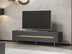 Antracit - Auriu - 180x42x50 cm | SKU: 506MNR1115 | Comodă TV Jose, varianta Antracit - Auriu - 180x42x50 cm, produs pentru amenajarea locuinței, disponibil online în România la CasaMob