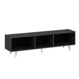 Comodă TV Jose, Diverse culori, Diverse dimensiuni - Antracit - Auriu - 180x42x50 cm | SKU: 506MNR1115 | Comodă TV Jose, varianta Antracit - Auriu - 180x42x50 cm, produs pentru amenajarea locuinței, disponibil online în România la CasaMob