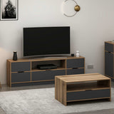 Set mobilă pentru sufragerie Elina - 8604, Antracit - Dore, 180x35x57 cm