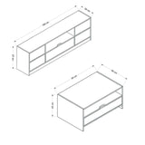 Set mobilă pentru sufragerie Elina - 8604, Antracit - Dore, 180x35x57 cm