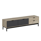 Comodă TV Esta - 8871, Antracit, 180x35x47 cm