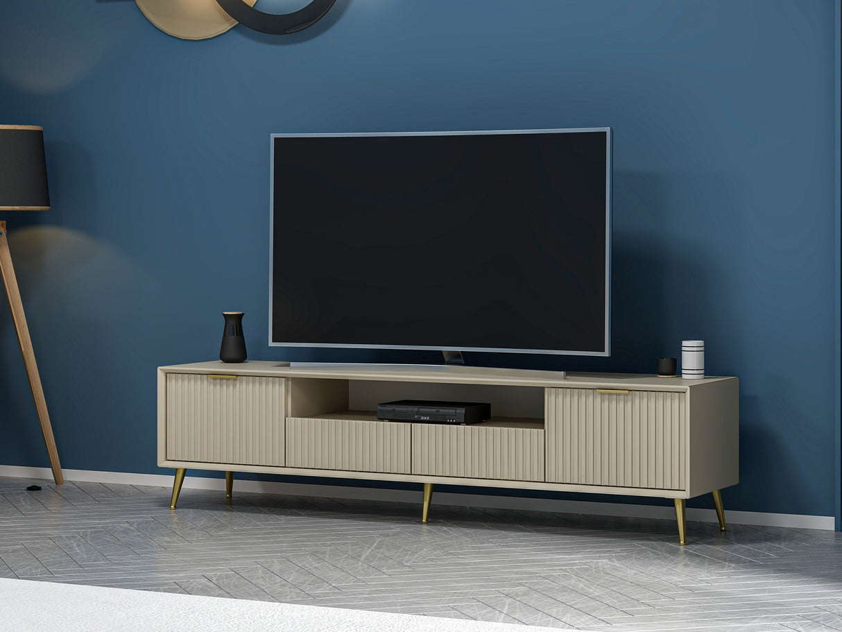 Comodă TV Luxe, Sandstone, 180x35x45 cm