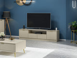 Comodă TV Luxe Bazalı, Sandstone, 180x35x45 cm