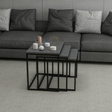Set 3 măsuțe de cafea Evia, Diverse culori, 55x40x50 cm - Antracit | SKU: 506MNR1208 | Set 3 măsuțe de cafea Evia, 55x40x50 cm, varianta Antracit, produs pentru amenajarea locuinței, disponibil online în România la CasaMob