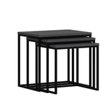 Set 3 măsuțe de cafea Evia, Diverse culori, 55x40x50 cm - Antracit | SKU: 506MNR1208 | Set 3 măsuțe de cafea Evia, 55x40x50 cm, varianta Antracit, produs pentru amenajarea locuinței, disponibil online în România la CasaMob