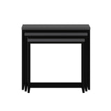 Set 3 măsuțe de cafea Evia, Diverse culori, 55x40x50 cm - Antracit | SKU: 506MNR1208 | Set 3 măsuțe de cafea Evia, 55x40x50 cm, varianta Antracit, produs pentru amenajarea locuinței, disponibil online în România la CasaMob
