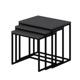 Set 3 măsuțe de cafea Evia, Diverse culori, 55x40x50 cm - Antracit | SKU: 506MNR1208 | Set 3 măsuțe de cafea Evia, 55x40x50 cm, varianta Antracit, produs pentru amenajarea locuinței, disponibil online în România la CasaMob