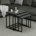 Antracit | SKU: 506MNR1208 | Set 3 măsuțe de cafea Evia, 55x40x50 cm, varianta Antracit, produs pentru amenajarea locuinței, disponibil online în România la CasaMob