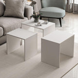 Set 3 măsuțe de cafea Alya, Diverse culori, 55x40x47 cm - Alb | SKU: 506MNR1214 | Set 3 măsuțe de cafea Alya, 55x40x47 cm, varianta Alb, produs pentru amenajarea locuinței, disponibil online în România la CasaMob