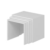 Set 3 măsuțe de cafea Alya, Diverse culori, 55x40x47 cm - Alb | SKU: 506MNR1214 | Set 3 măsuțe de cafea Alya, 55x40x47 cm, varianta Alb, produs pentru amenajarea locuinței, disponibil online în România la CasaMob